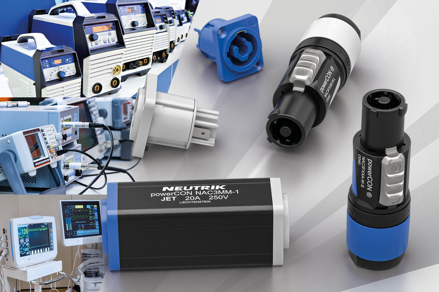 Neutrik powerCON locking power connectors now available from Lane Electronics